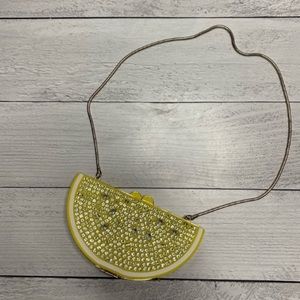 Rare Kate Spade Via Limoni Lemon Clutch